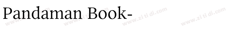 Pandaman Book字体转换